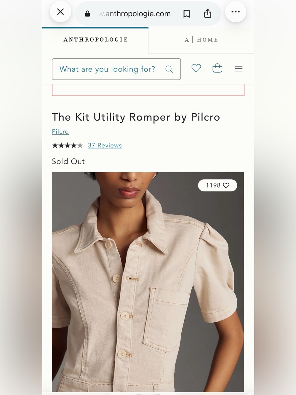 NWT Anthropologie Pilcro Kit Utility Romper Size 12 - Picture 16 of 16